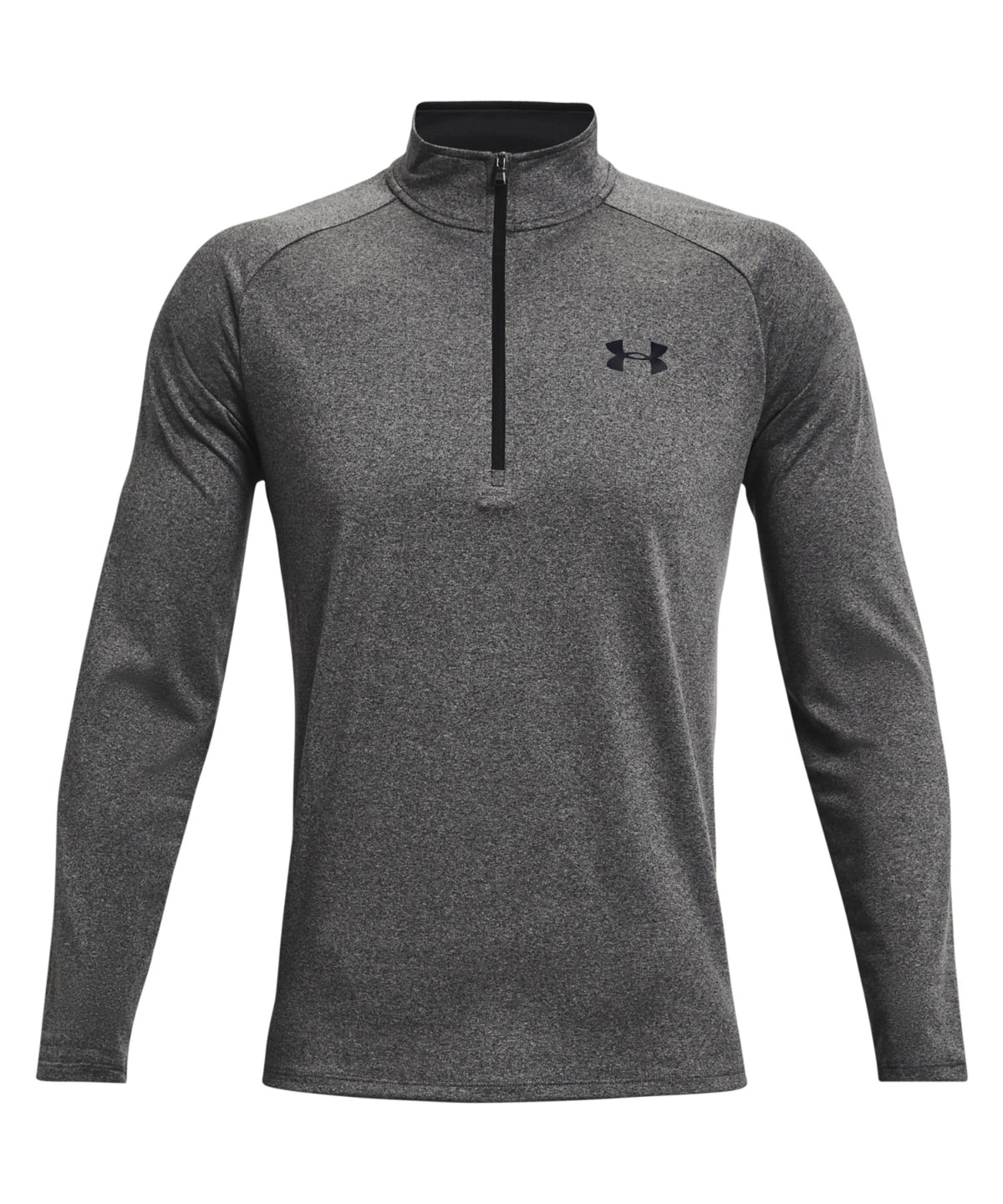 Tryck din logga på Överdelar för sport från Under Armour - Anpassa (UA004) Tech 2.0 1/2 zip långärmad i färgen Ljunggrå för företag, föreningar och privatpersoner