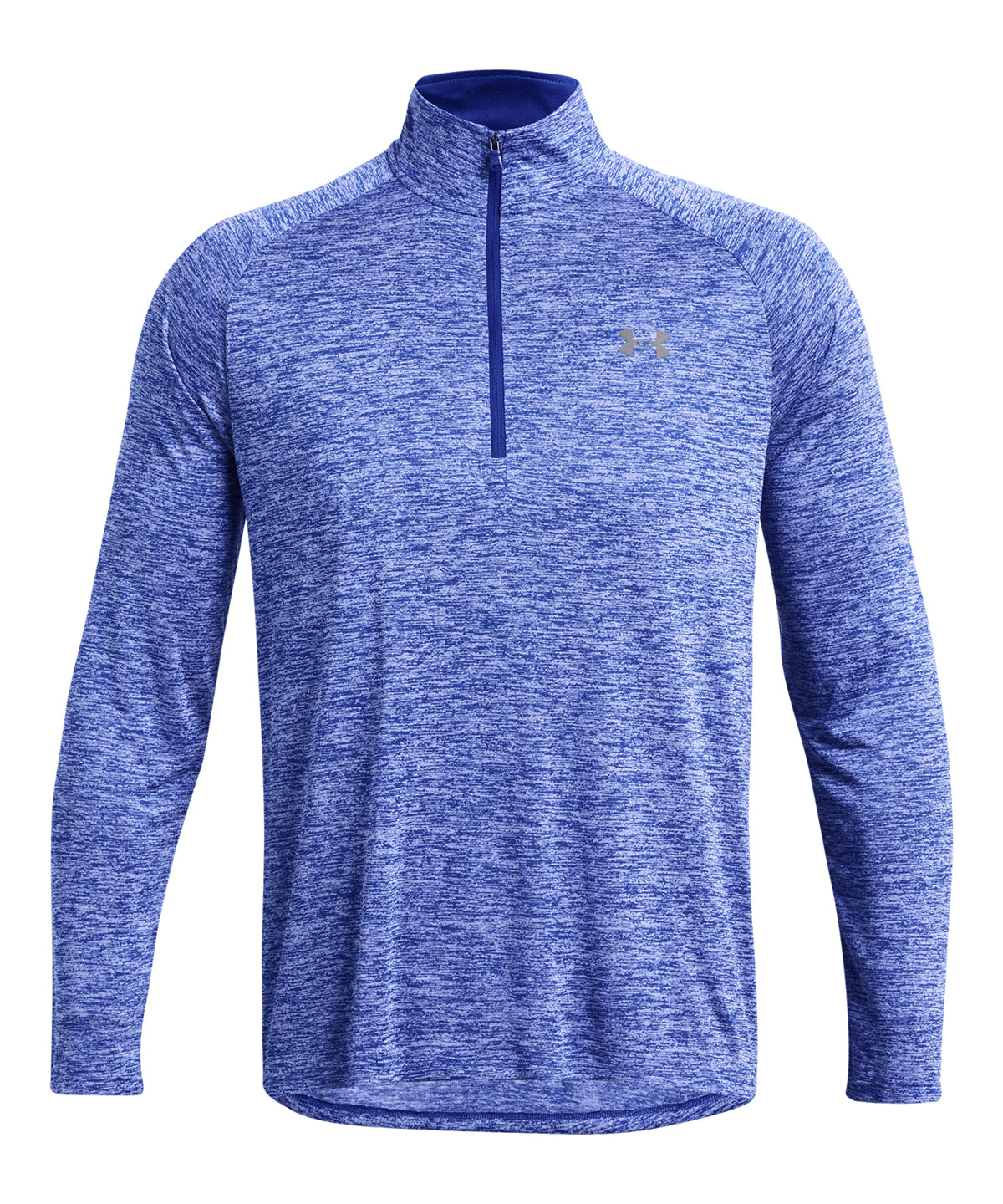 Tryck din logga på Överdelar för sport från Under Armour - Anpassa (UA004) Tech 2.0 1/2 zip långärmad i färgen Royal för företag, föreningar och privatpersoner