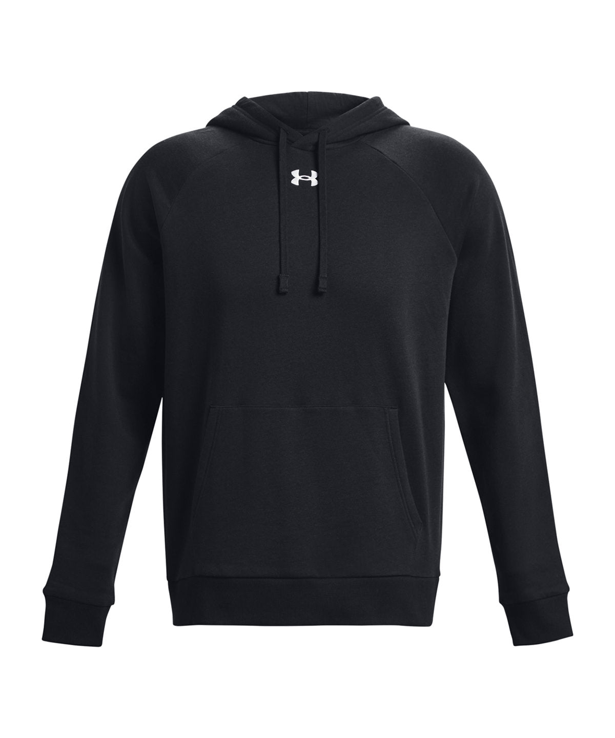 Tryck din logga på Hoodies från Under Armour - Anpassa (UA048) UA Rival fleece huvtröja i färgen Svart för företag, föreningar och privatpersoner