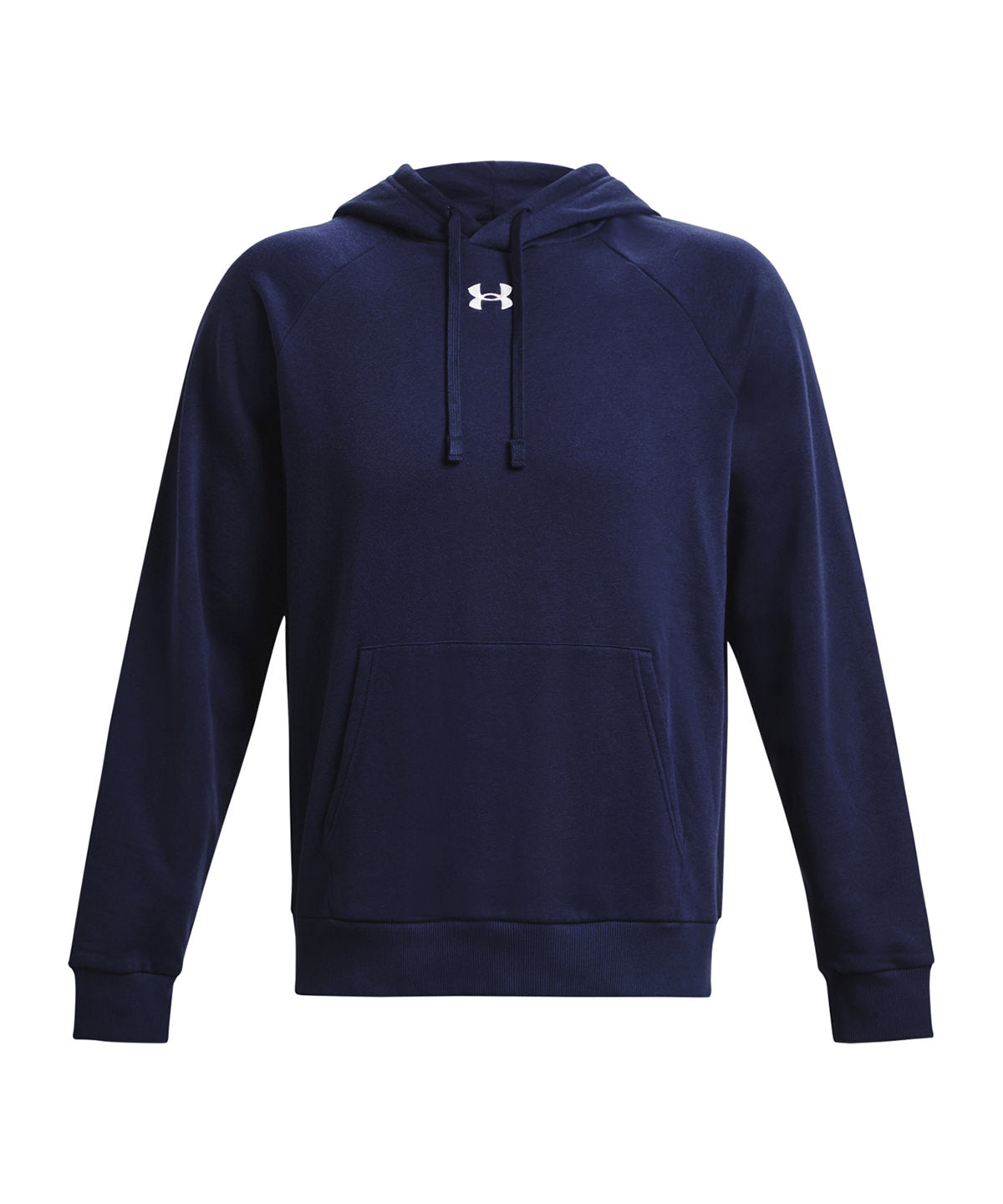 Tryck din logga på Hoodies från Under Armour - Anpassa (UA048) UA Rival fleece huvtröja i färgen Marinblå för företag, föreningar och privatpersoner