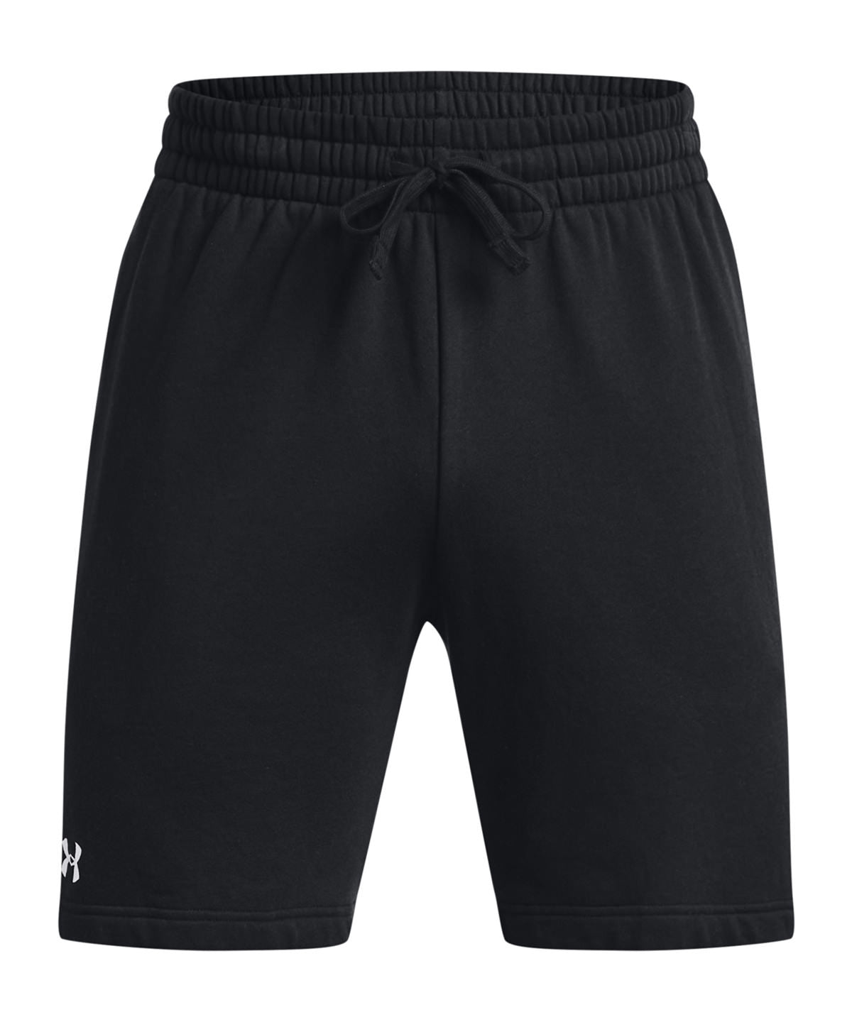 Tryck din logga på Shorts från Under Armour - Anpassa (UA050) UA Rival fleece shorts i färgen Svart för företag, föreningar och privatpersoner