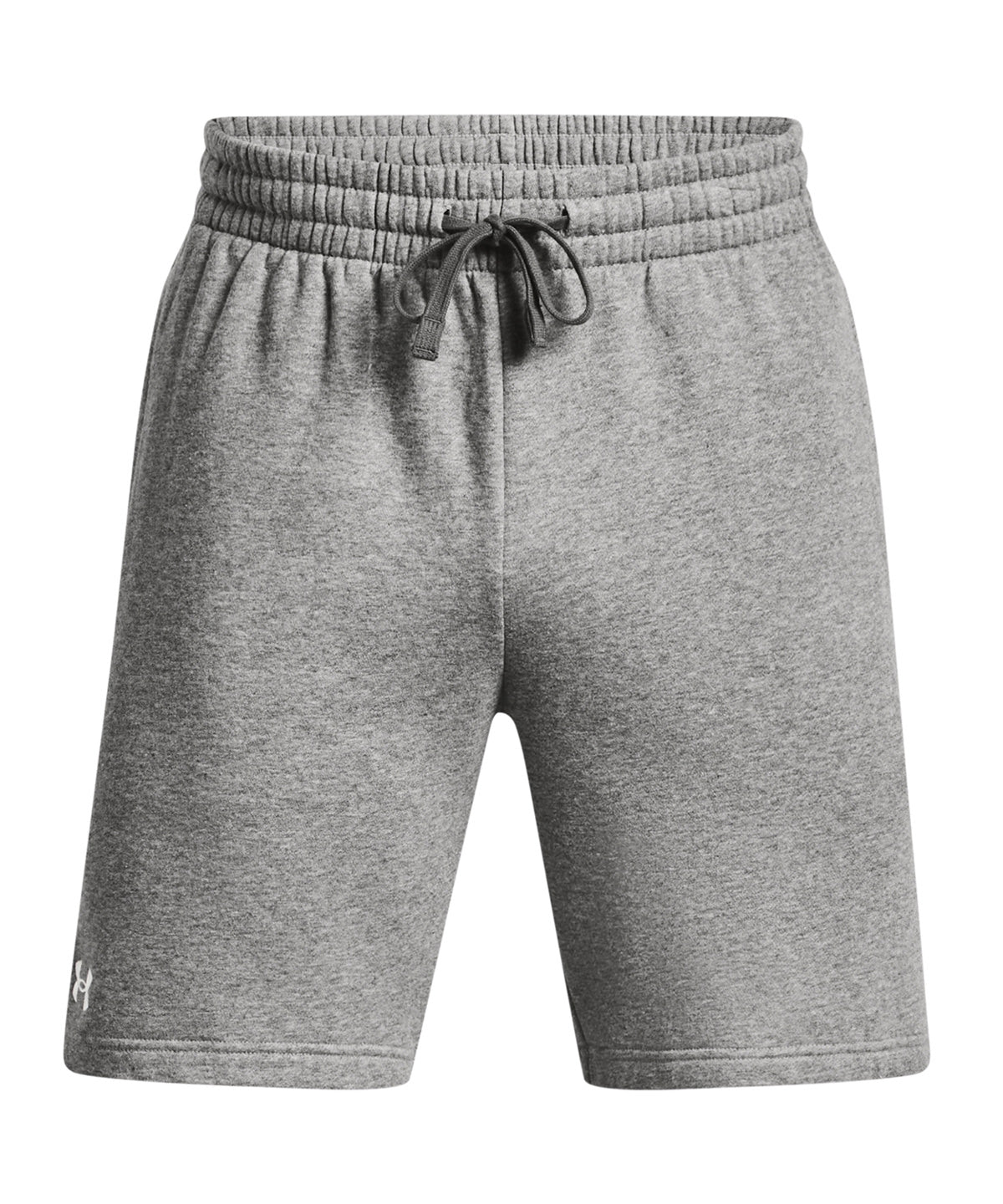 Tryck din logga på Shorts från Under Armour - Anpassa (UA050) UA Rival fleece shorts i färgen Ljusgrå för företag, föreningar och privatpersoner