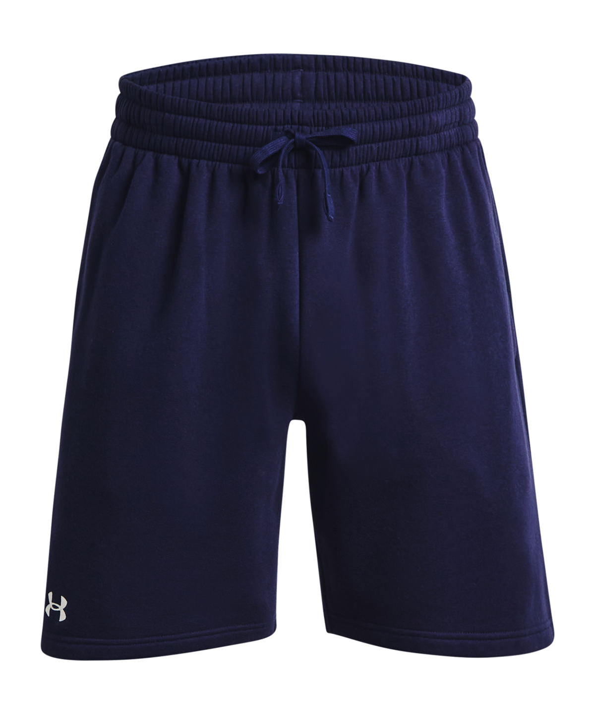 Tryck din logga på Shorts från Under Armour - Anpassa (UA050) UA Rival fleece shorts i färgen Marinblå för företag, föreningar och privatpersoner