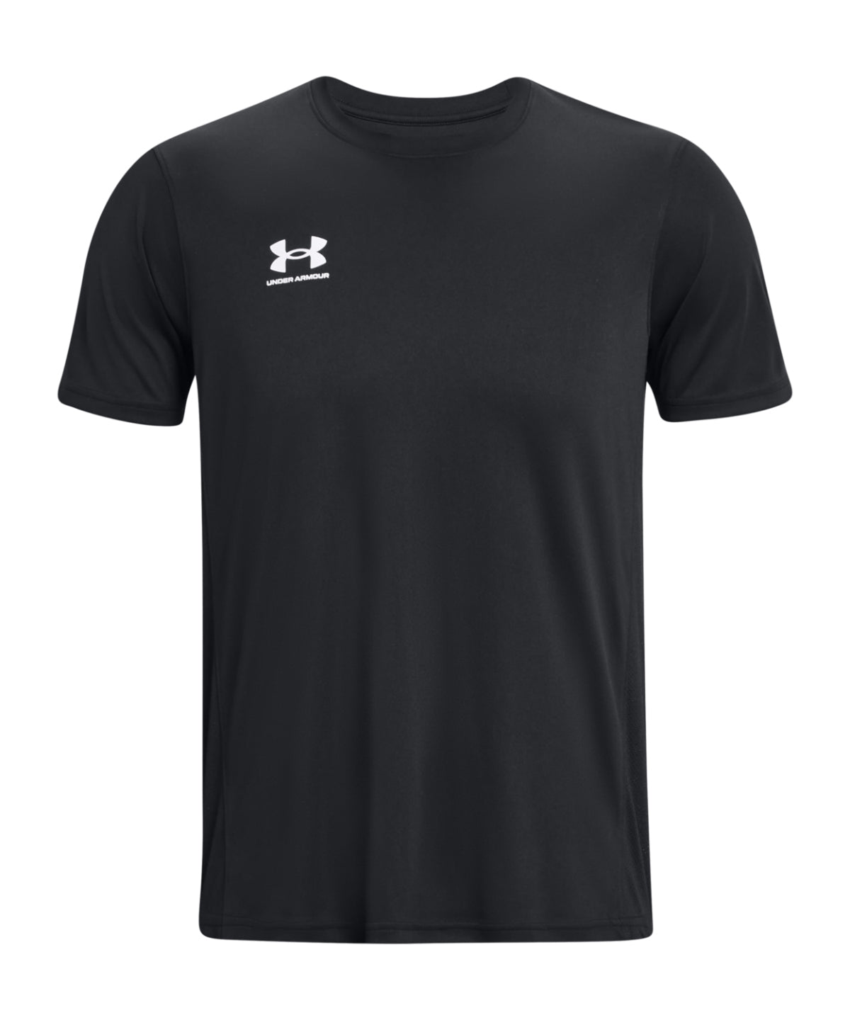 Tryck din logga på T-shirts från Under Armour - Anpassa (UA061) UA Challenger Training kortärmad för herrar i färgen Svart för företag, föreningar och privatpersoner