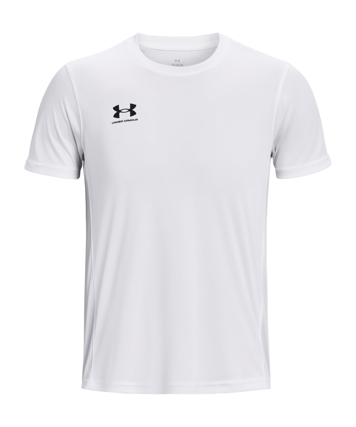 Tryck din logga på T-shirts från Under Armour - Anpassa (UA061) UA Challenger Training kortärmad för herrar i färgen Vit för företag, föreningar och privatpersoner