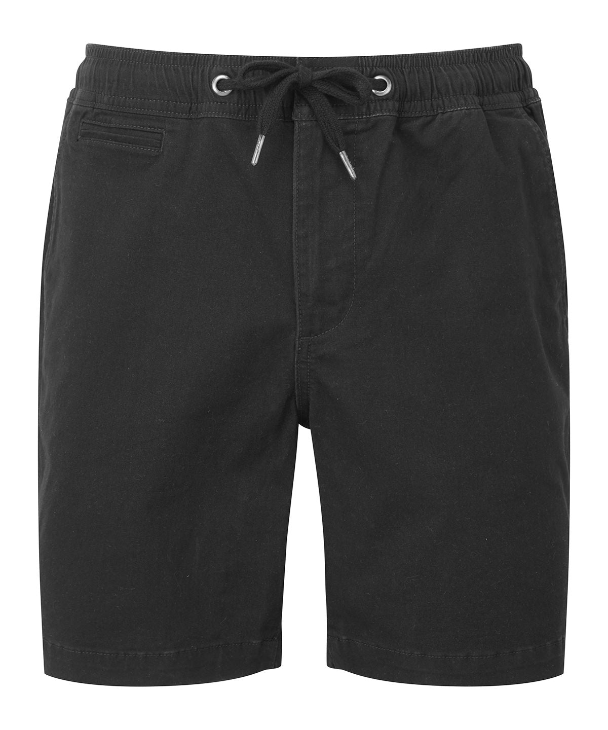 Tryck din logga på Shorts från Wombat - Anpassa (WB902) Chino-shorts med dragsko för herrar i färgen Svart för företag, föreningar och privatpersoner