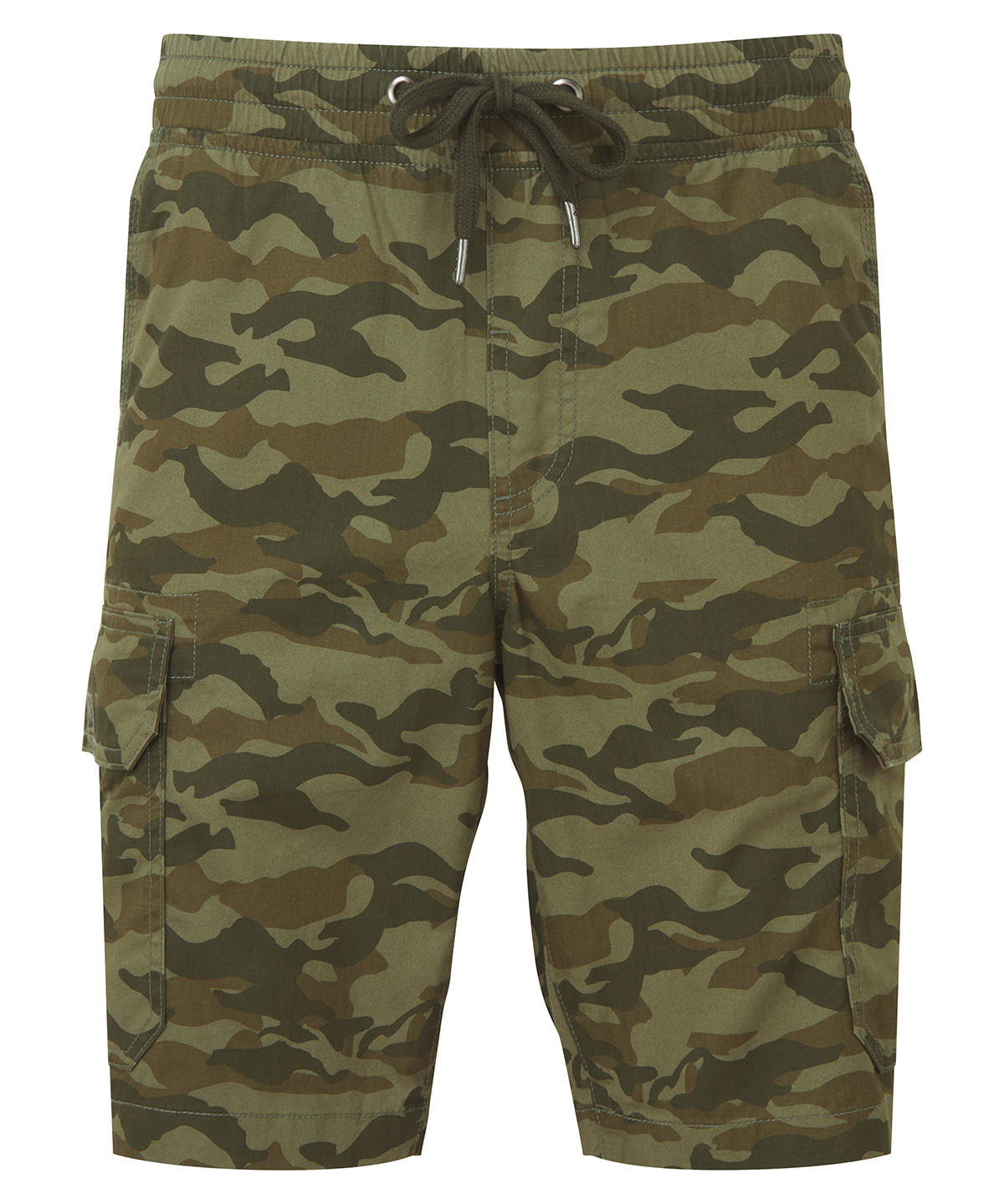 Tryck din logga på Shorts från Wombat - Anpassa (WB906) Camo cargo utility shorts för herrar i färgen Kamouflage för företag, föreningar och privatpersoner