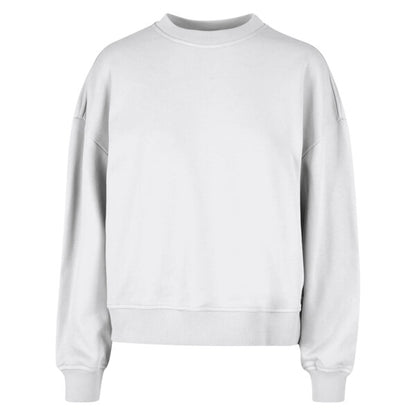 BUILD YOUR BRAND Women’s oversized crew neck sweatshirt BY212