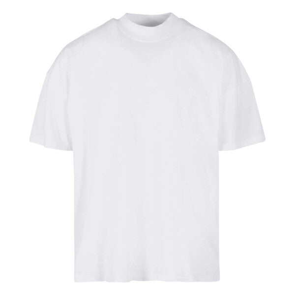 BUILD YOUR BRAND Oversized mock neck tee BY230