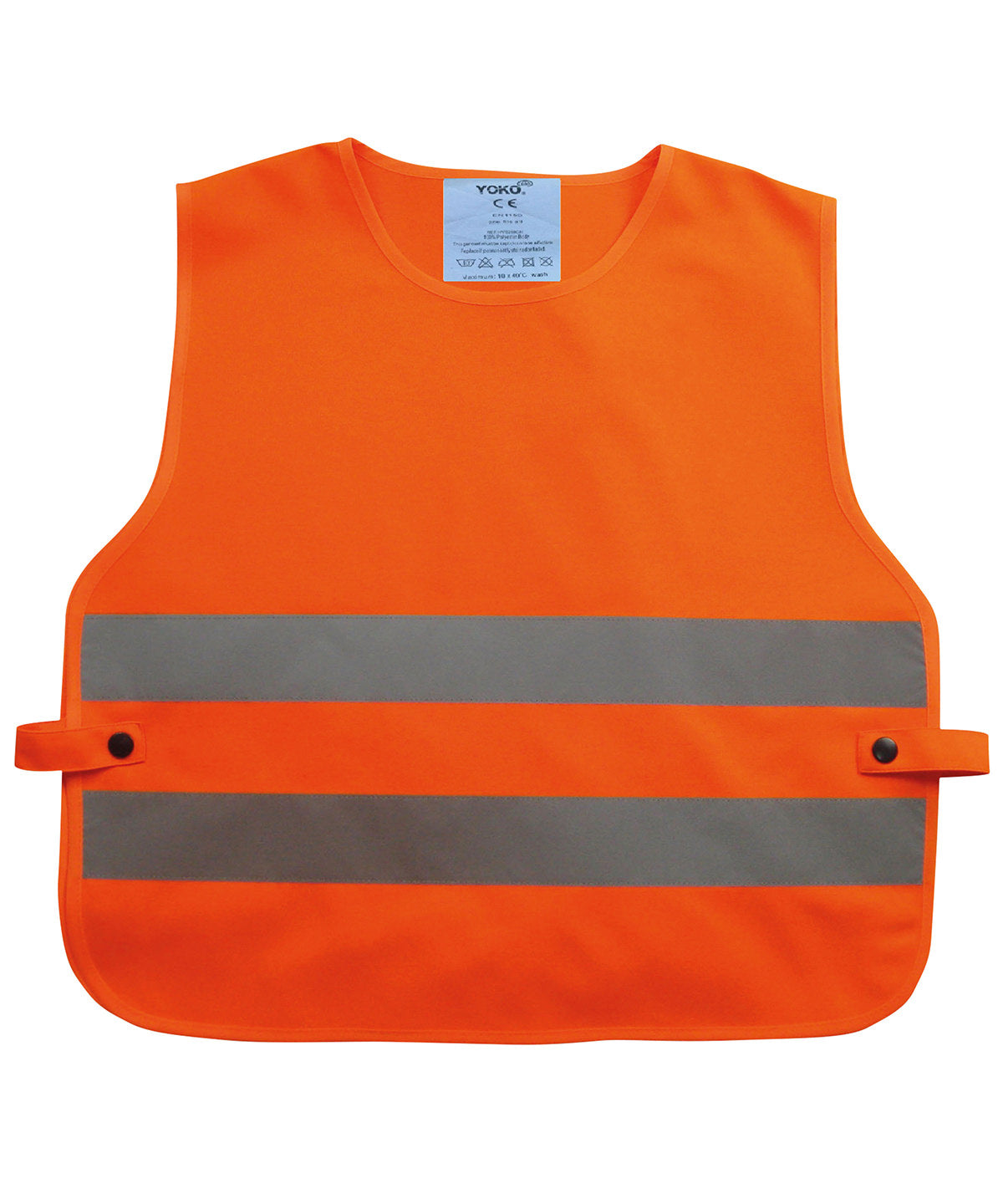 Tryck din logga på Tabarder från Yoko - Anpassa (YK101) Barn hi-vis 2-bands tabard i färgen för företag, föreningar och privatpersoner