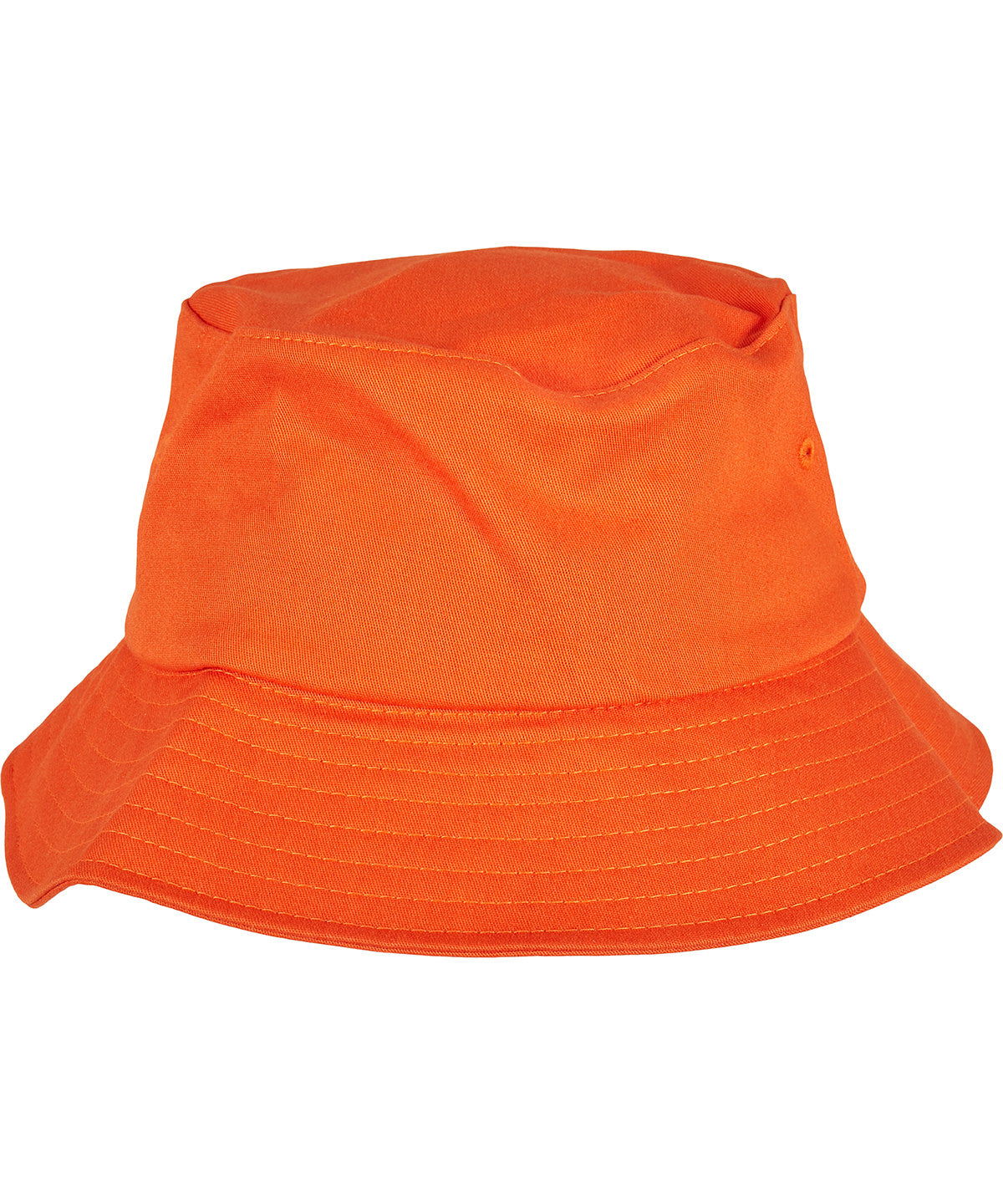 Tryck din logga på Hattar från Flexfit by Yupoong - Anpassa (YP039) Flexfit bucket hat i bomullstwill i färgen Mellan Orange One Size för företag, föreningar och privatpersoner