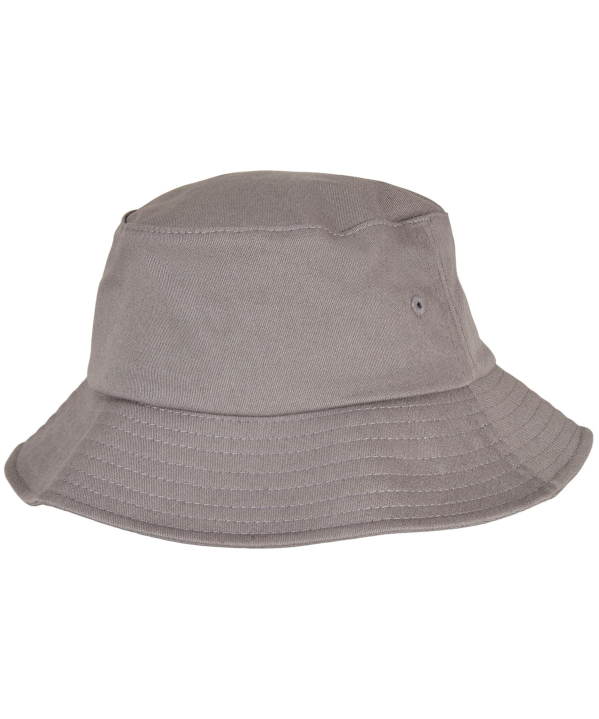 Tryck din logga på Hattar från Flexfit by Yupoong - Anpassa (YP169) Barn Flexfit bomull twill bucket hatt i färgen Mellangrå One Size för företag, föreningar och privatpersoner