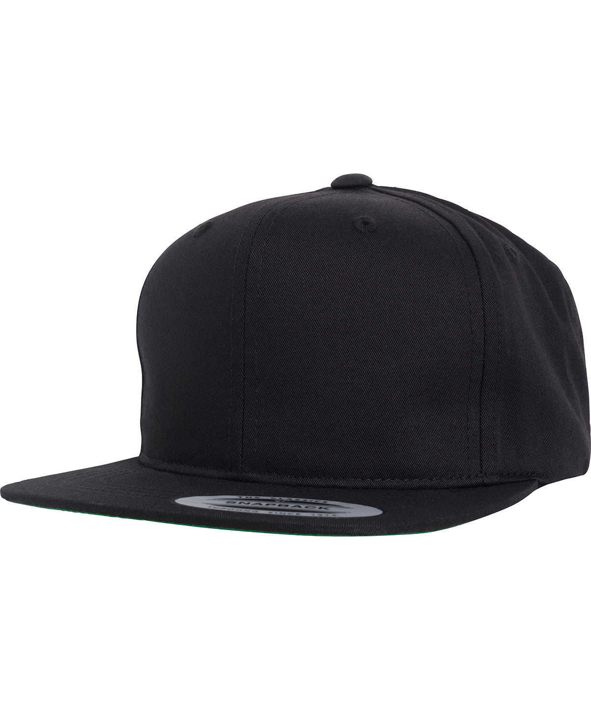 Tryck din logga på Kepsar från Flexfit by Yupoong - Anpassa (YP225) Pro-style twill snapback keps för ungdomar i färgen Svart One Size för företag, föreningar och privatpersoner