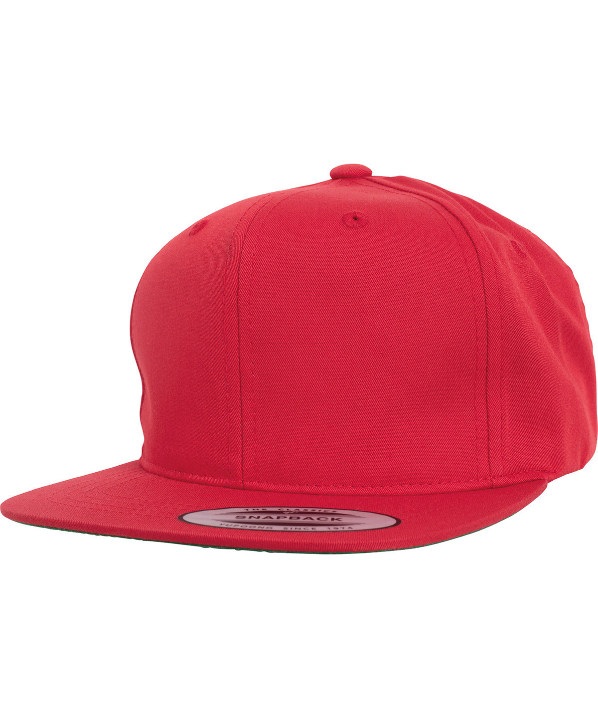 Tryck din logga på Kepsar från Flexfit by Yupoong - Anpassa (YP225) Pro-style twill snapback keps för ungdomar i färgen Mellan röd One Size för företag, föreningar och privatpersoner