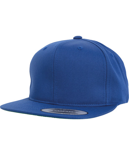 Tryck din logga på Kepsar från Flexfit by Yupoong - Anpassa Pro-style twill snapback keps för ungdomar i färgen Royal One Size för företag, föreningar och privatpersoner