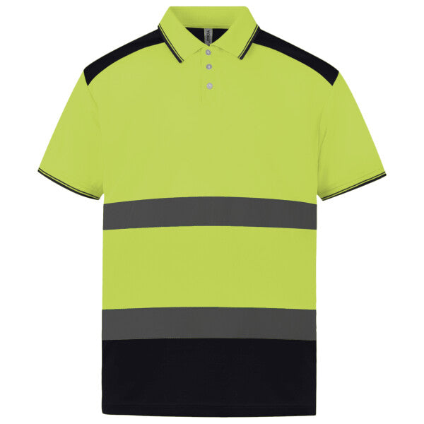 YOKO Hi-vis two-tone polo shirt YK104