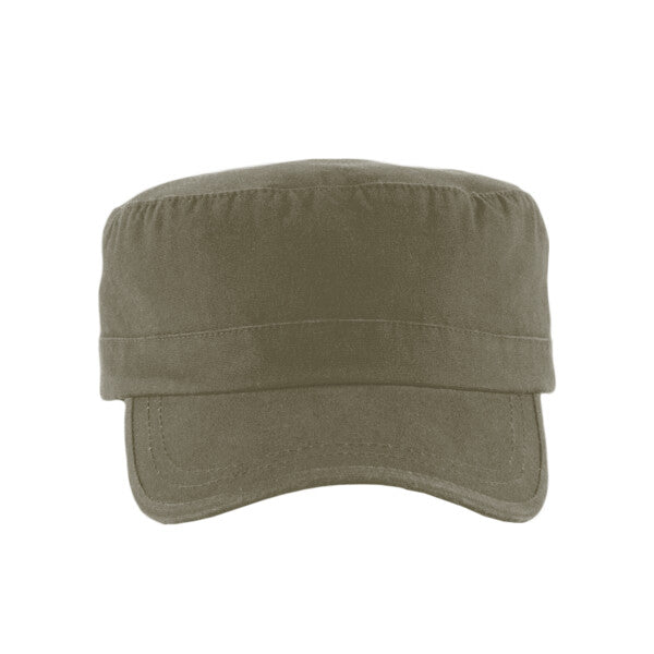 Tryck din logga på Kepsar design från Beechfield - Anpassa Beechfield Army Cap B034 – Stilren och Anpassningsbar Keps i färgen Olive Green för företag, föreningar och privatpersoner