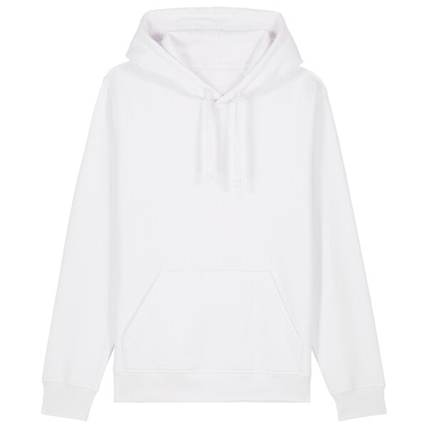 Tryck din logga på Hoodies design från Stanley/Stella - Anpassa Stanley/Stella Drummer 2.0 – Lätt och Stilren Unisex Hoodie i färgen White för företag, föreningar och privatpersoner