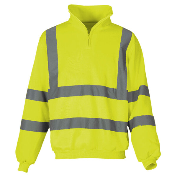 YOKO Hi-vis ¼ zip sweatshirt YK031